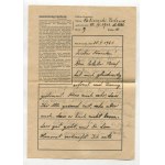 [zestaw 10 listów] Korespondencja Tadeusza Fabisińskiego, kierownika szkoły w Byczynie, z obozów koncentracyjnych Dachau i Mauthausen [1940-1944]