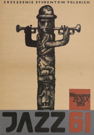 [plakat] MAKOWSKI Zbigniew - Jazz 1961 [Jazz Jamboree]