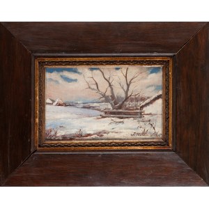 J. JASIŃSKI (20th century), Winter Landscape