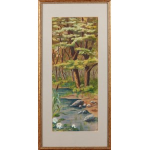 Painter unspecified (20th century), By the forest stream