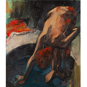 Maler UNABHÄNGIG, AK MONOGRAMIST (20. Jahrhundert - 21. Jahrhundert), Die badende Frau