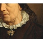 Autor unbekannt, Porträt einer Frau mit Spitzenschleier
