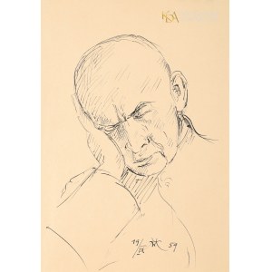 Wlastimil HOFMAN (1881-1970), Portret mężczyzny (1959)