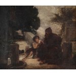 Autor nieznany, Przy fontannie (rozmowa mnicha z chłopcem)