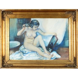 Teodor GROTT (1884-1972), Ženský akt so zrkadlom