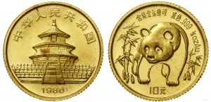 China, 10 yuan, 1986