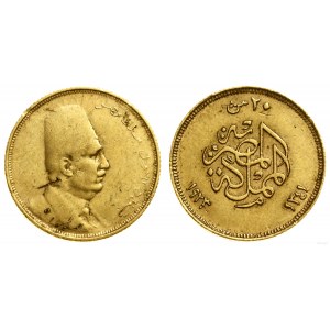 Egypt, 20 piastier, AH 1341 (1923)