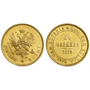 Finland, 20 marks, 1879 S, Helsinki