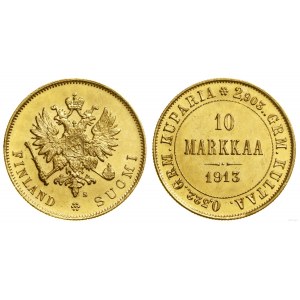 Finland, 10 marks, 1913 S, Helsinki
