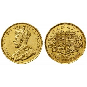 Kanada, 5 USD, 1912, Ottawa