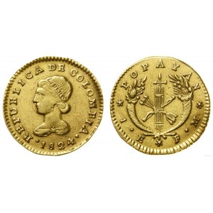 Kolumbia, 1 escudo, 1824, Popayan