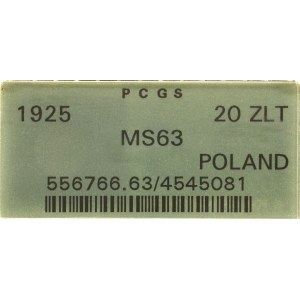 Polen, 20 Zloty, 1925, Warschau