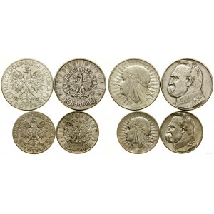 Poľsko, sada 4 mincí, 1933-1936, Varšava