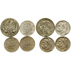 Poľsko, sada 4 mincí, 1932-1936, Varšava
