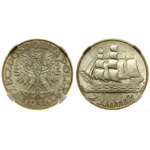 Poľsko, 2 zloté, 1936, Varšava