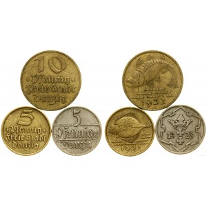 Poľsko, sada 3 mincí, 1923-1932, Berlín