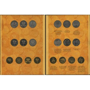 Poland, complete set of two-zloty coins in album, 1995-2003, Warsaw