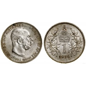 Austria, 1 crown, 1914, Vienna