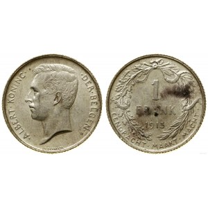 Belgium, 1 franc, 1913