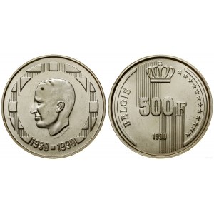 Belgia, 500 franków, 1990, Bruksela