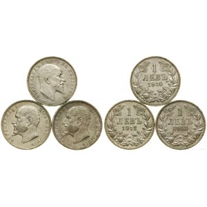 Bulgaria, set: 3 x 1 left, 1910-1913, Kremnica
