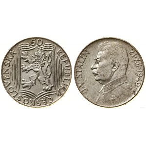 Československo, 50 korún, 1949, Kremnica