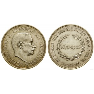 Denmark, 2 crowns, 1945, Copenhagen