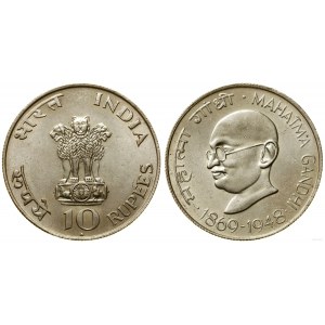 India, 10 rupees, 1969