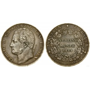 Německo, dva dolary = 3 1/2 guldenů, 1841, Darmstadt