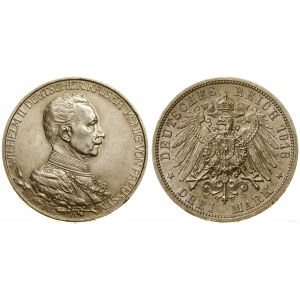 Germany, 3 marks, 1913 A, Berlin