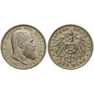 Germany, 5 marks, 1898 F, Stuttgart