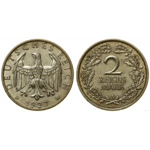 Niemcy, 2 marki, 1927 A, Berlin