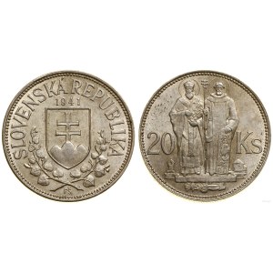 Słowacja, 20 koron, 1941, Kremnica