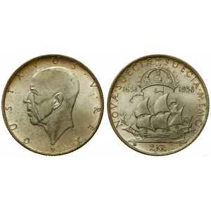 Sweden, 2 crowns, 1938, Stockholm