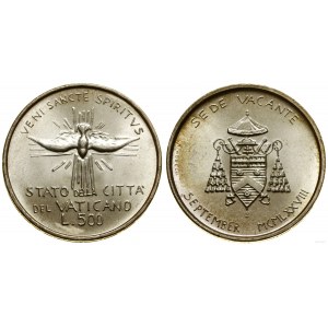 Vatican (Church State), 500 lira, 1978, Rome
