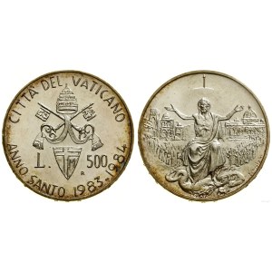 Vatikán (cirkevný štát), 500 lír, 1983-1984, Rím