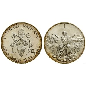 Watykan (Państwo Kościelne), 500 lirów, 1983-1984, Rzym