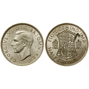 United Kingdom, 1/2 crown, 1940, London