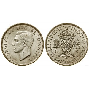 Spojené kráľovstvo, 2 shillings (florin), 1945, London