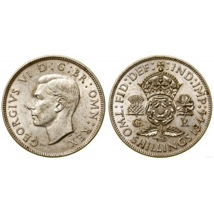 Spojené kráľovstvo, 2 shillings (florin), 1944, London