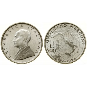 Italy, 500 lira, 1974 R, Rome