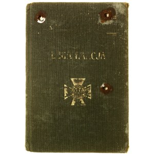 Polska, Legitymacja Związku Obrońców Lwowa oraz oznaka materiałowa P (Pole), 1937