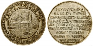 Poland, medal to commemorate the opening of the Royal Castle to visitors, 1979
