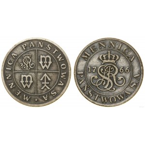 Polen, Münze zur Erinnerung an die Gründung der Münzanstalt in Warschau im Jahr 1766