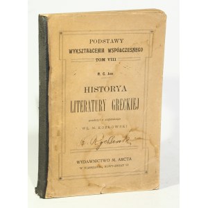 R. C. Jebb Historia Literatury Greckiej [1905]