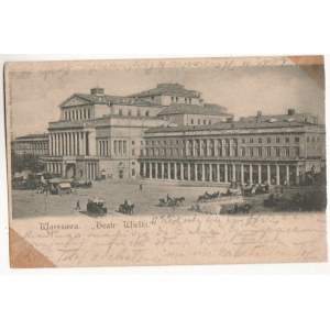 WARSZAWA Teatr Wielki 1898r.