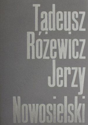 Artistic publication: Tadeusz Różewicz and Jerzy Nowosielski,