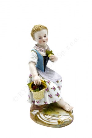Figurka Dziewczyna z koszem kwiatów, Miśnia