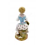 Figur Mädchen mit Blumenkorb, Meissen