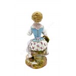 Figurine Girl with basket of flowers, Meissen